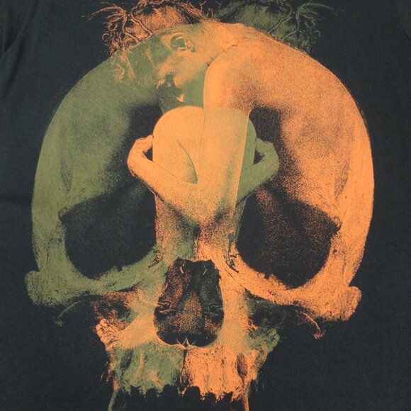 ALICE IN CHAINS HOLLOW WOMAN SKULL - BLACK MEDIUM SLIM FIT T-SHIRT L204 - Picture 3 of 4